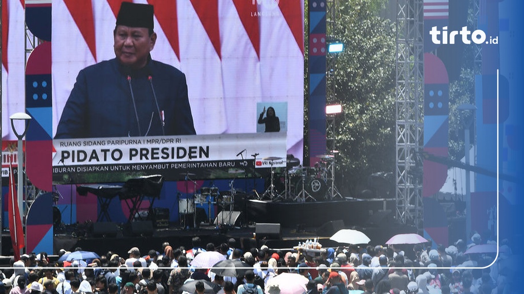 Isi Lengkap Pidato Prabowo Subianto Usai Pelantikan Presiden RI