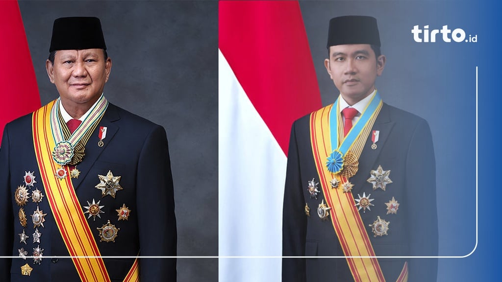 Unduh Foto Resmi Presiden-Wapres 2024-2029 Prabowo-Gibran