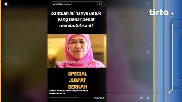 Hoaks Video Bagi-Bagi Uang Mengatasnamakan Khofifah