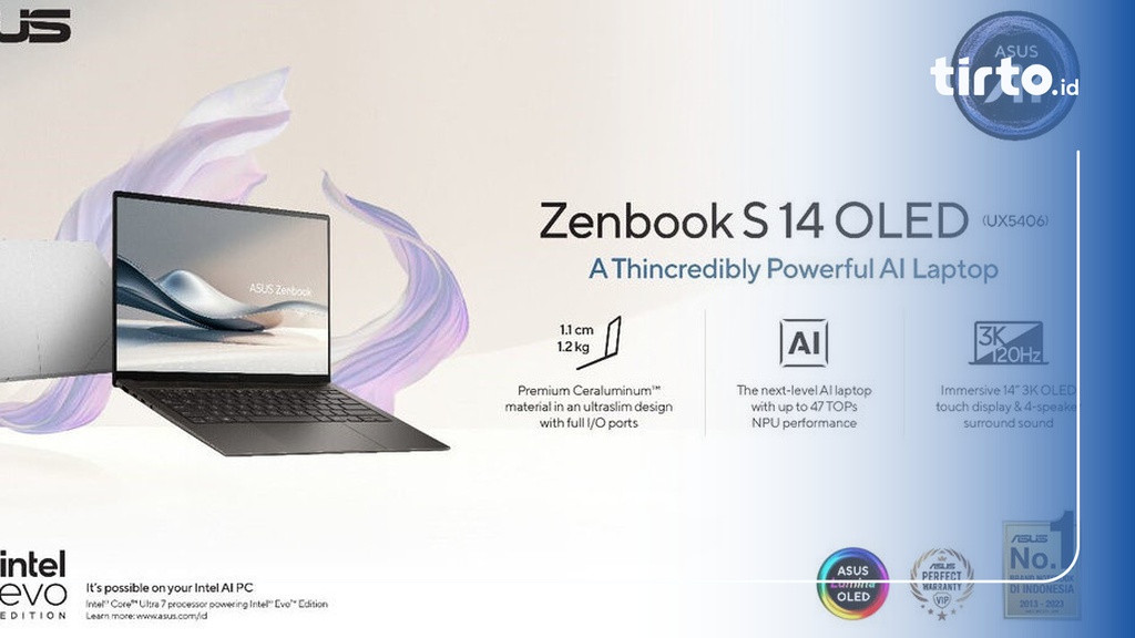 5 Alasan ASUS Zenbook S 14 OLED Jadi Lapton Audio Visual Terbaik