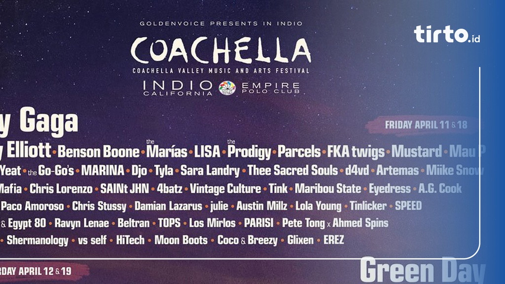 Jadwal & Line Up Lengkap Coachella 2025, Ada Jennie BLACKPINK