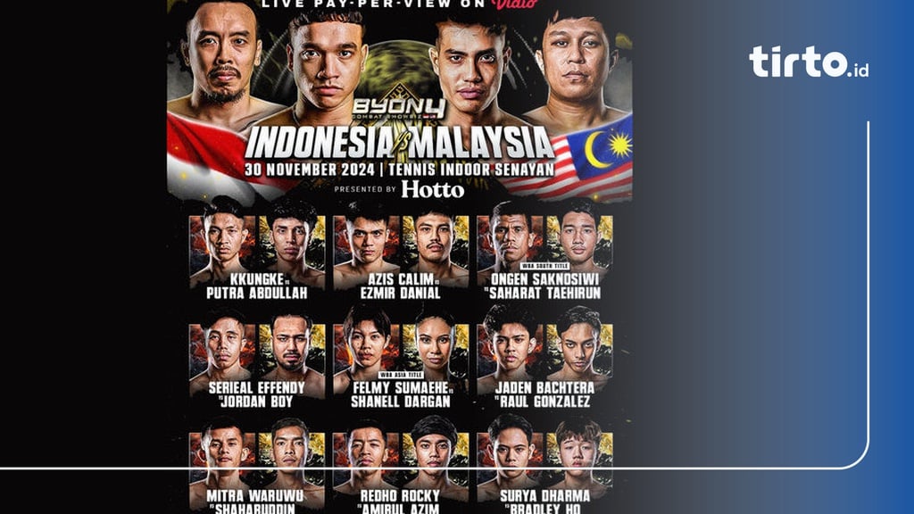 Jadwal Byon Combat 4 Indonesia vs Malaysia Live di Mana?