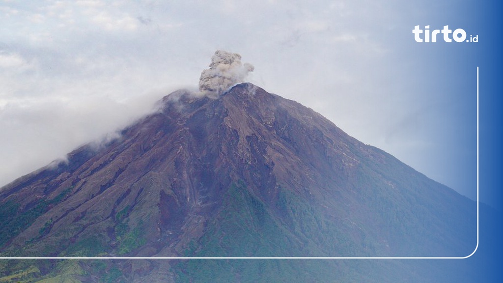 Gunung Semeru Kembali Erupsi Sabtu Pagi Setinggi 600 Meter