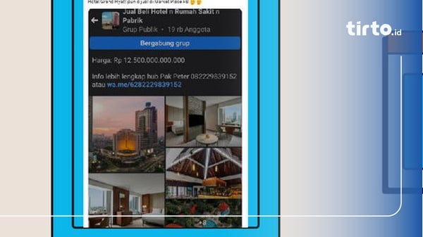 Hoaks Hotel Grand Hyatt Dijual Senilai Rp12,5 Triliun