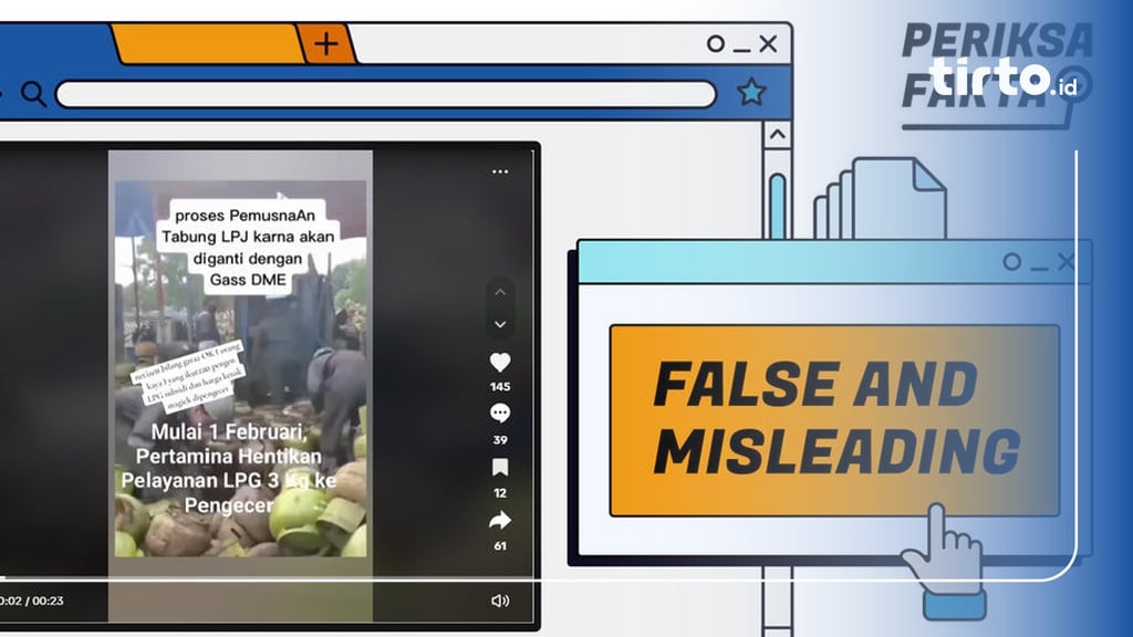 Hoaks Video Pemusnahan Gas Melon karena Beralih ke DME