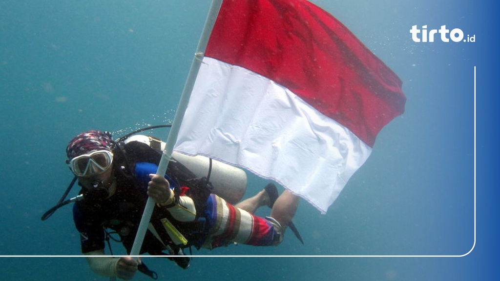 Wasi Pecahkan Rekor Dunia Pembentangan Bendera Bawah Air Terbesar Tirto Id