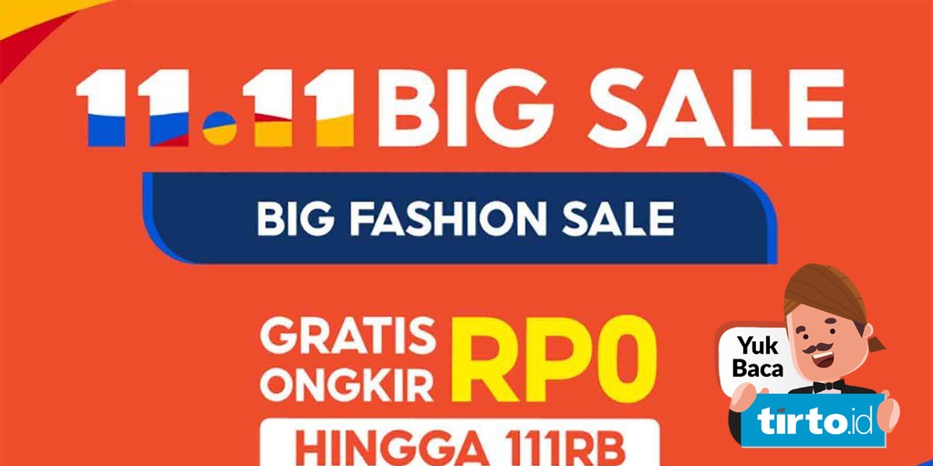 shopee 11 11 big sale 2020 gratis