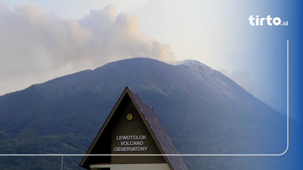 Gunung Ili Lewotolok Di Lembata NTT Kembali Erupsi