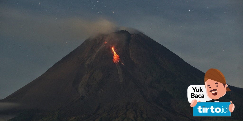 Gunung berapi dikatakan mempunyai status waspada jika mempunyai ciri