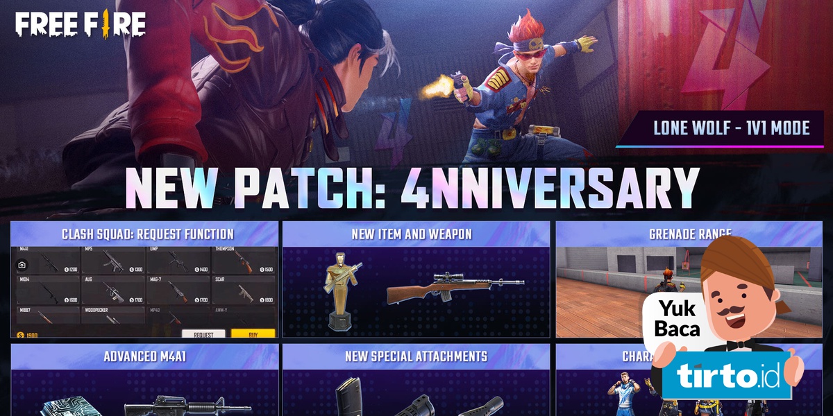 Download Ff Anniversary Fitur Baru Free Fire Usai Update Tuntas