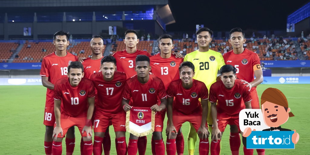 Jam Tayang Timnas U24 Indonesia vs China Taipei Asian Games 2023